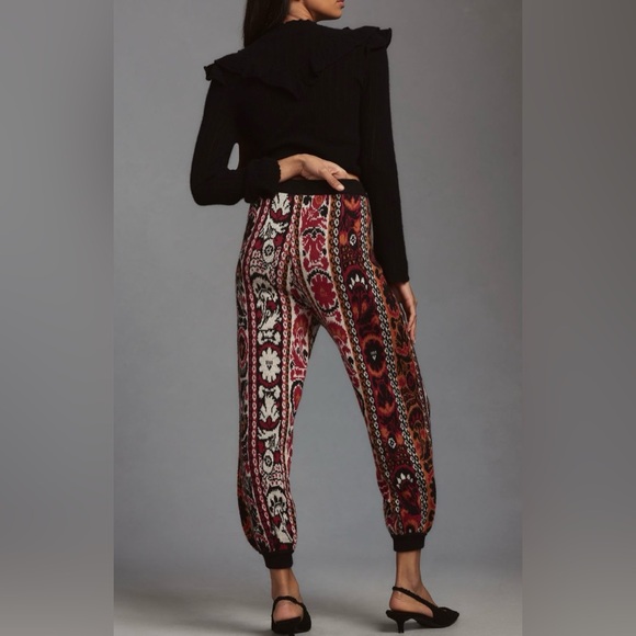 Farm Rio Winter Stripes Knit Joggers, Size XS - Picture 5 of 12